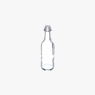 5oz Clear Glass Woozy Sauce Bottle