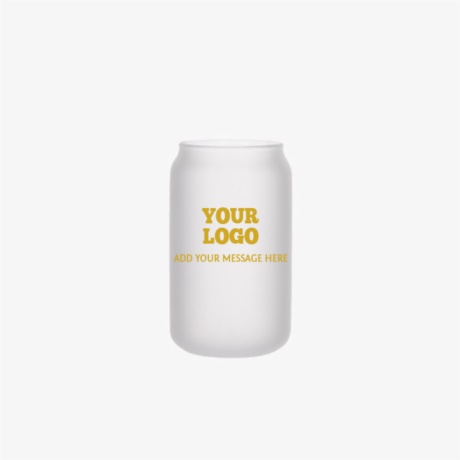 sublimation frosted beer can glass