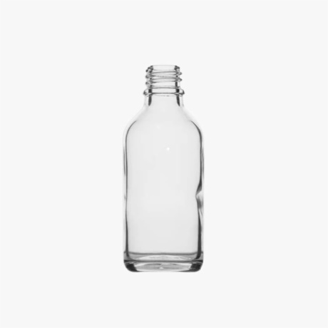 60ml Clear Euro Round Glass Bottle