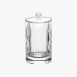 80ml Round Vertical Stripe Shape Glass Perfume Bottle