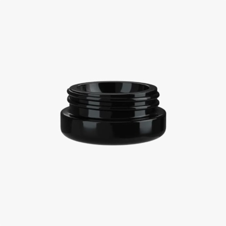 9ml Solid Black Glass Child Resistant Concentrate Jar