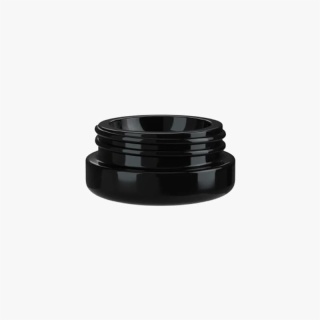 9ml Solid Black Glass Child Resistant Concentrate Jar