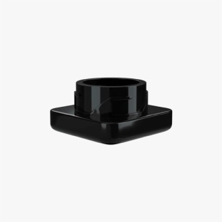 9ml Square Solid Black Glass Child Resistant Concentrate Jar