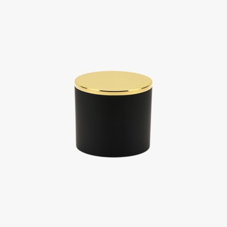 Black Custom Cylindrical Perfume Bottle Cap