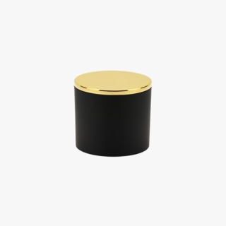 Black Custom Cylindrical Perfume Bottle Cap