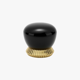 Black Stone Shape Perfume Cap