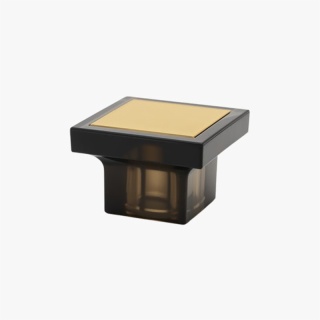 Black Trapezoid Perfume Bottle Cap