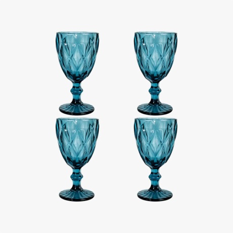 blue goblets