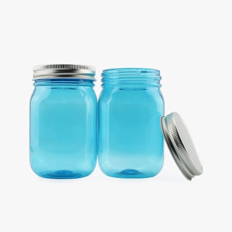 blue mason jars