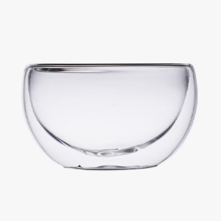 clear glass fruit bowl