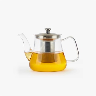 Clear Teapot With Stainless Steel Infuser