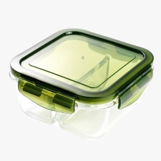 Compartment Heatable Lunch Storage Glass Box