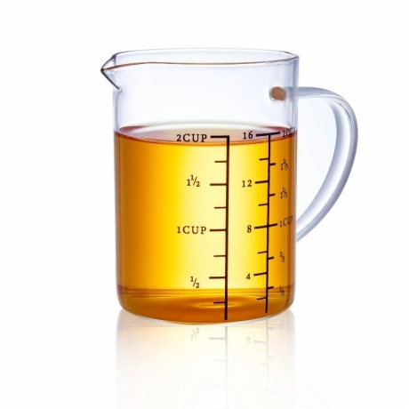 Borosilicate Glass Measuring Mug
