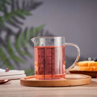2 cup borosilicate glass measuring mug