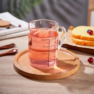 2 cup borosilicate glass measuring mug