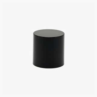 Custom Glossy Black  Perfume Bottle Cap Cylindrical