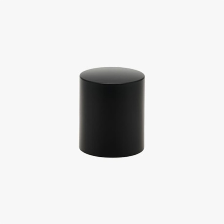 Cylindrical Matte Black Perfume Bottle Cap