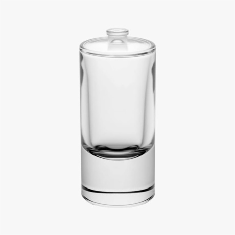 Empty Cylindrical 80ml Glass Perfume Bottle