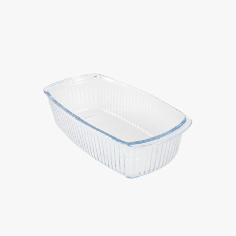 Glass Baking Pan With Stripes