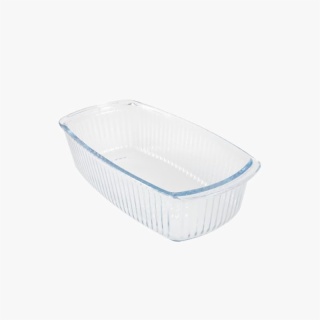 Glass Baking Pan With Stripes