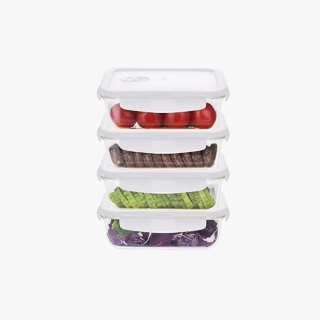 2.glass lunch boxs set of 4