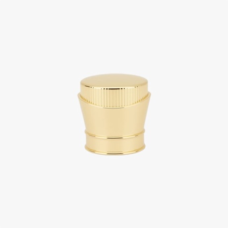 Gold Cylindrical Perfume Bottle Lid