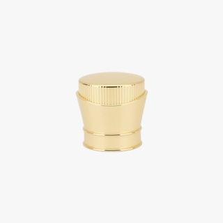 Gold Cylindrical Perfume Bottle Lid