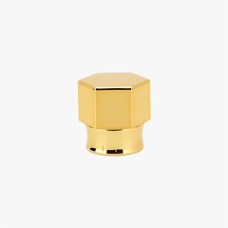 Gold Hexagonal Perfume Bottle Cap