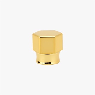 Gold Hexagonal Perfume Bottle Cap