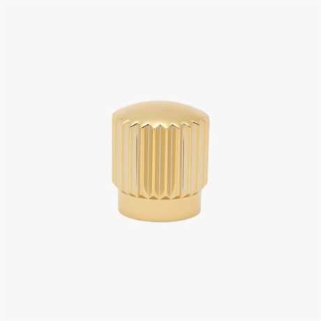 Gold Striated Perfume Bottle Cap