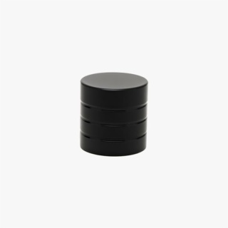 Matte Black Cylindrical Perfume Bottle Cap