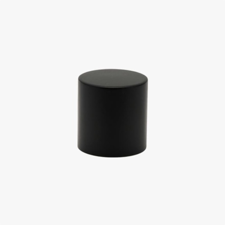 Matte Black Perfume Bottle Cap Cylindrical