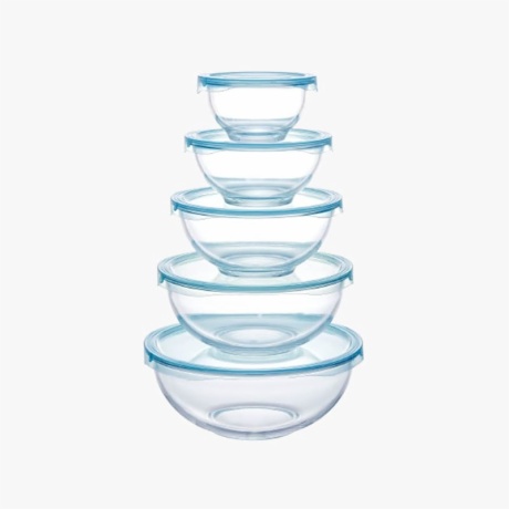 Modern Design Borosilicate Glass Salad Bowl