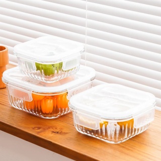 Modern Square Glass Lunch Bowls