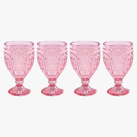 pink goblets