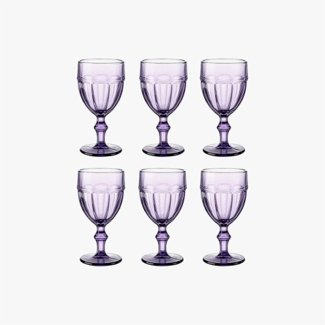 purple goblets