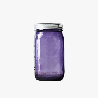 purple mason jar