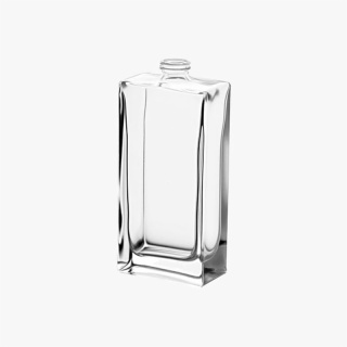 Rectangle 75ml Custom Clear Glass Perfume Bottle
