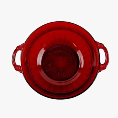 red casserole dish