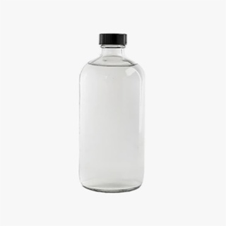 round clear juice bottle