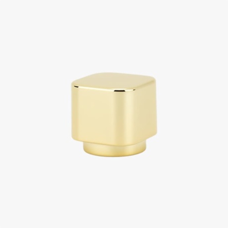 Shiny Golden Square Shape Perfume Bottle Cap