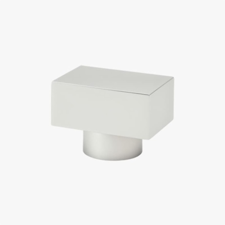 Silver Rectangular Plastic Perfume Bottle Cap