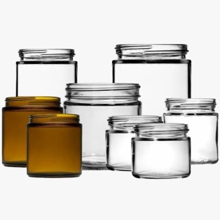 Straight Sided Glass Jars