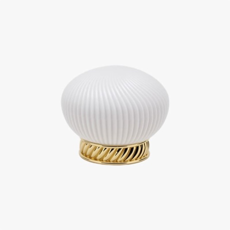 White Striated Perfume Bottle Cap