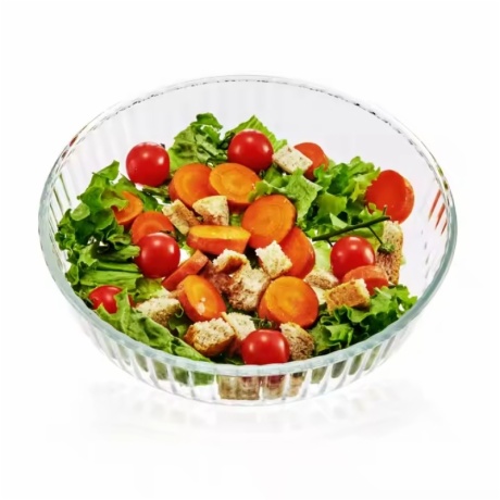 2100ml 10inch borosilicate glass pie dish oven safe