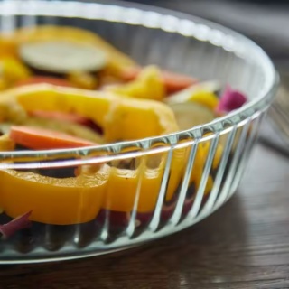 2100ml 10inch borosilicate glass pie dish oven safe