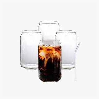 Coke Glass with Straw