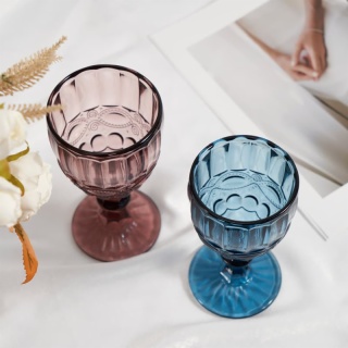 240ml 300ml Blue Vintage Goblets