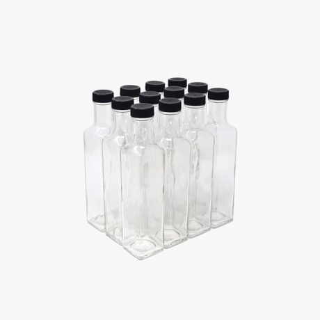 250ml Square Sauce Bottles