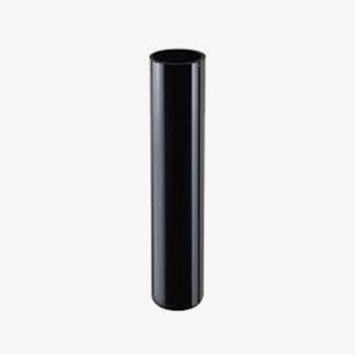 black glass vase